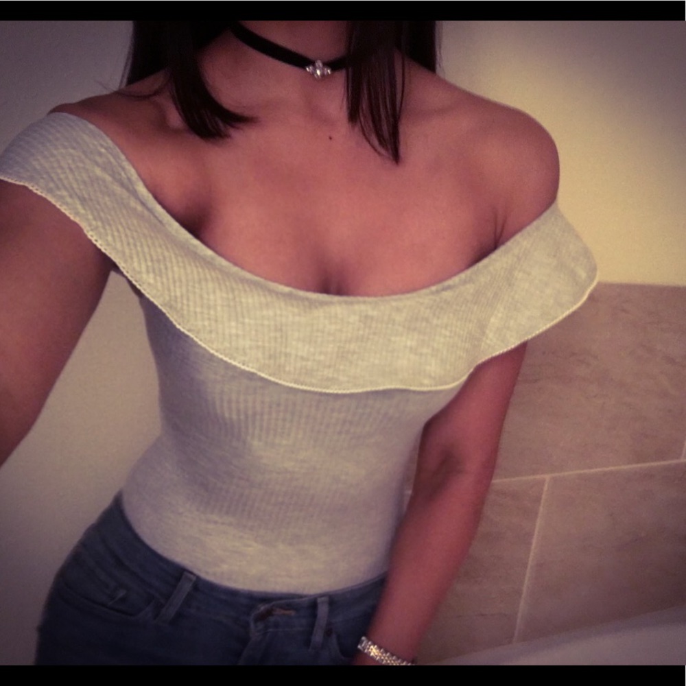 Makers of dreams off shoulder bodysuit
